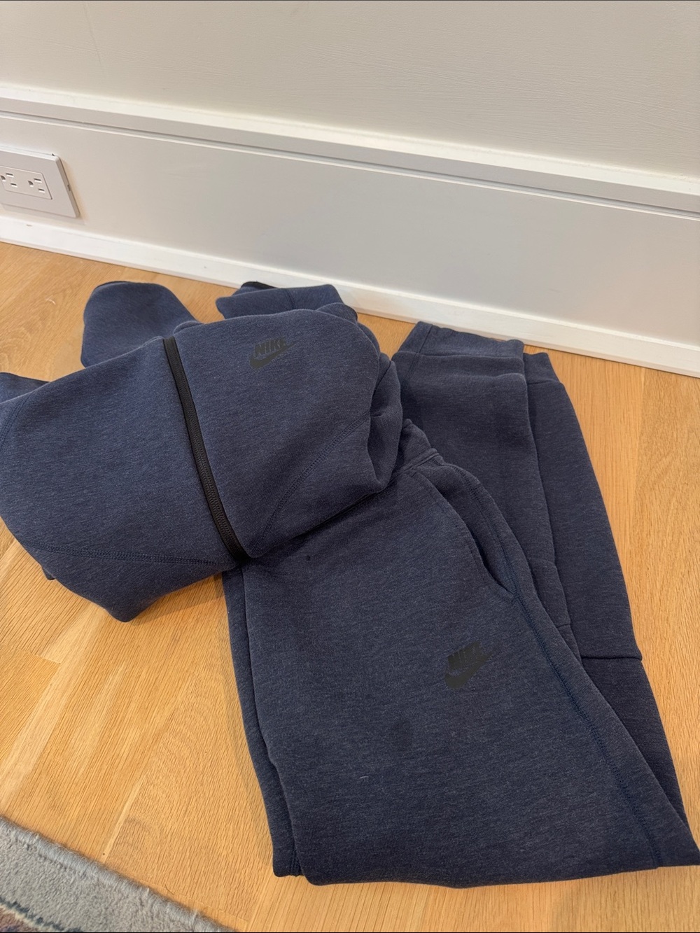 Nike Kids Dark Navy Fleece Joggers
